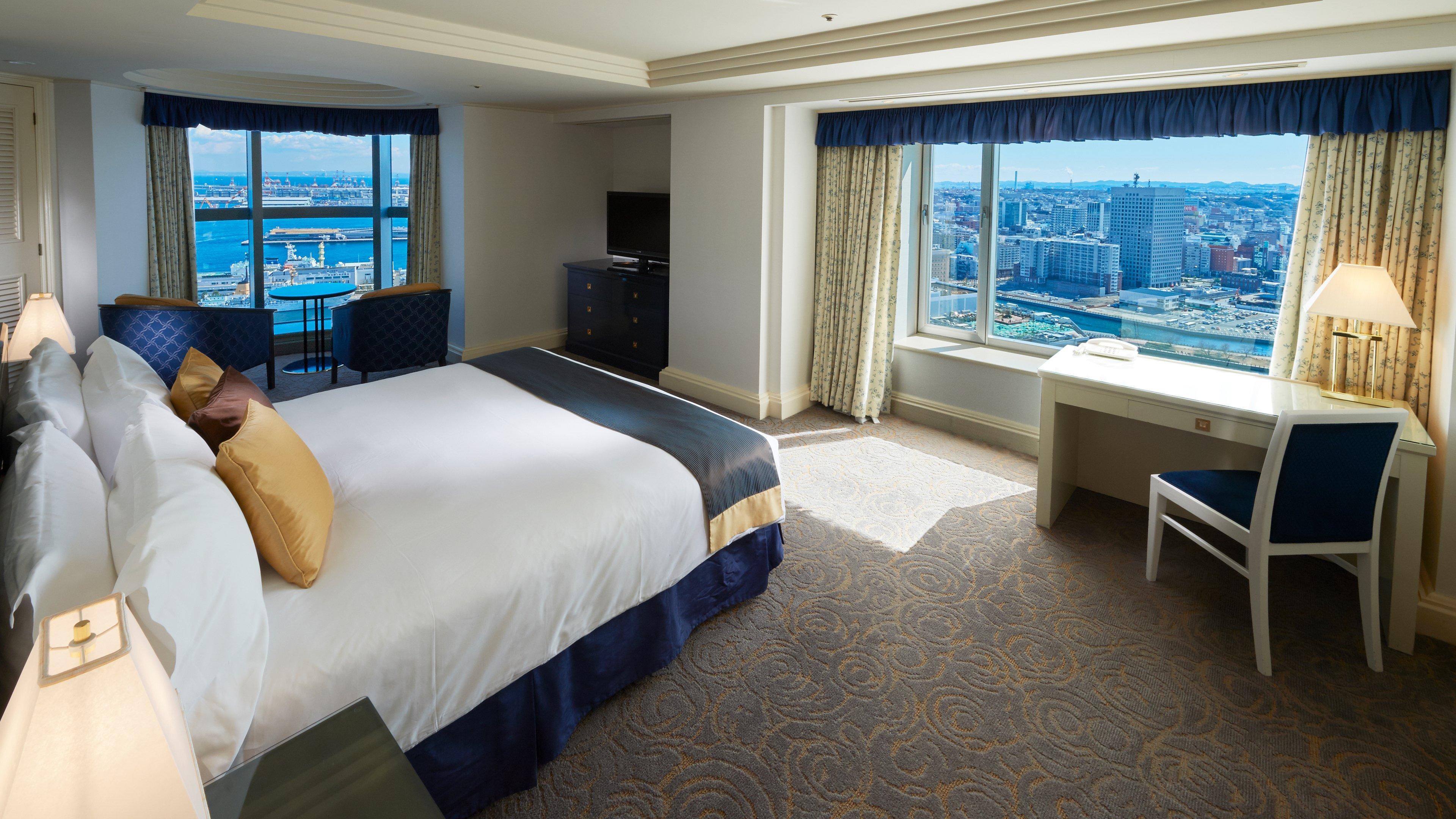 Hotel Intercontinental Yokohama Grand By Ihg Exterior foto A bedroom at the hotel